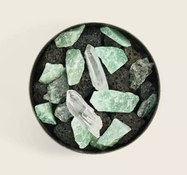 Flat Pot Pourri Small, Green Lava 12x5cm (Cypres de max) + Refilling 15ml